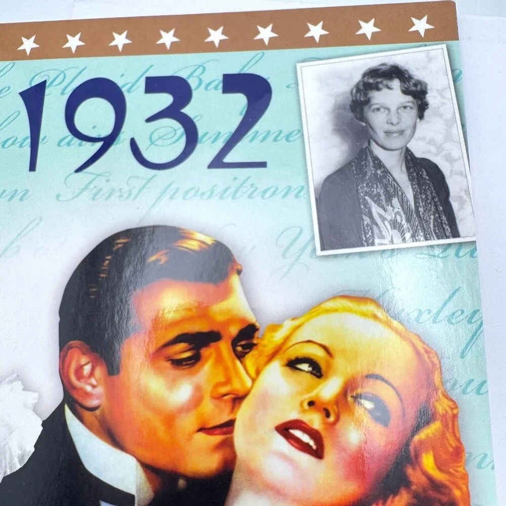 1932 Nostalgic Gift Greeting CardDVD Featuring Historical Events Songs Films